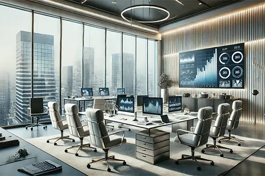 Investment banking board room